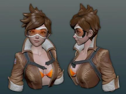 Tracer - Zbrush Speed Sculpt by Olya Anufrieva - zbrushtuts 3d Персонаж, Ко...