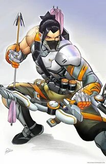 Overwatch Hanzo New Legendary Skin : Cyber Ninja Lines by Er