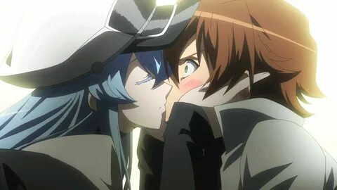 Esdeath's and Tatsumi's second kiss Akame ga kill, Akame ga,