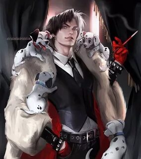 sarastormborn: Genderbent Cruella de Vil by Sakimichan. Gend