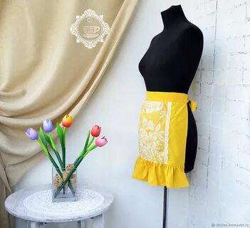Apron for a girl or a woman Peonies - купить на Ярмарке Маст