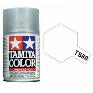 Flat transparent varnish - spray 100 ml Tamiya TS-80.