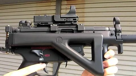 Maruzen H&K MP5K GBB airsoft gun & TokyoMarui PDW Stock - Yo