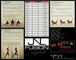 6 Day Jnl Fusion Workout for Beginner Health and Fitness