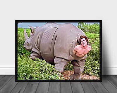 The rhino scene in Ace Ventura Poster No Frame Ace Ventura E