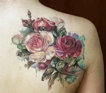 Anna Beloziorova Cute tattoos, Rose tattoos, Bouquet tattoo