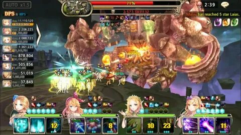 King's Raid Mountain Fortress - 4.7 bil damage World Boss - 