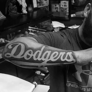 60 Los Angeles Dodgers Tattoos For Men - Baseball Ink Ideas 