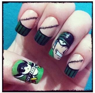 Awesome Zoro onepiece nails Anime nails, Nail designs, Kawai