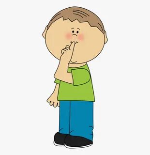 Student Quiet Mouth Clipart - Boy With Books Clipart, Clipar