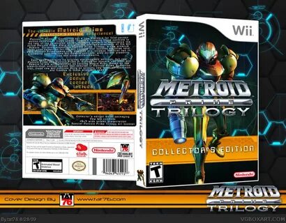 Metroid Prime Trilogy Wii Box Art Cover by tat76