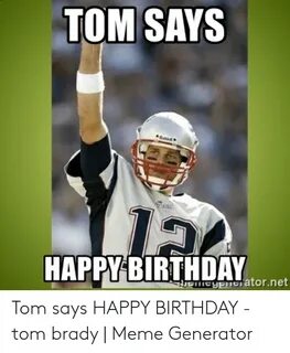 TOM SAYS HAPPYBIRTHDAYtor Ne mOHPHeratornet Tom Says HAPPY B