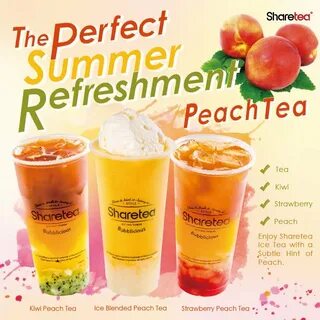Sharetea Introduces new Summer Peach Teas - OC Food Fiend
