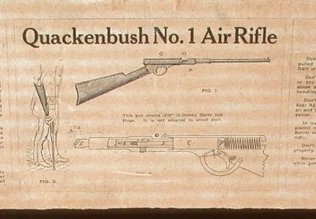 Boxed Quackenbush no.1 and no.2 air rifles Quackenbush Vinta