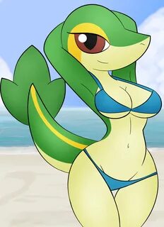 Commission - Snivy girl by ZinZoa on DeviantArt