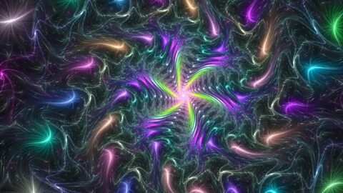 Purple Green Fractal Shine Bright HD Trippy Wallpapers HD Wa