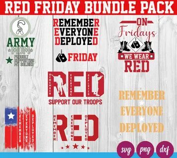 50% OFF Red Friday Svg Bundle We Wear Red on Friday Support 