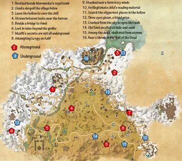 ESO Eastmarch Skyshards Guide - MMO Guides, Walkthroughs and