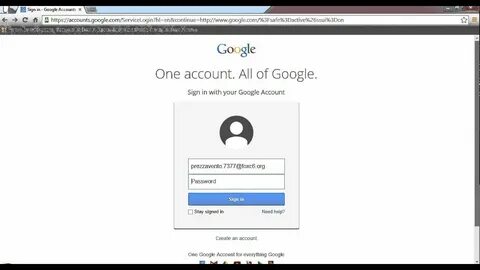 Google Sign In New Account : A single username and password 