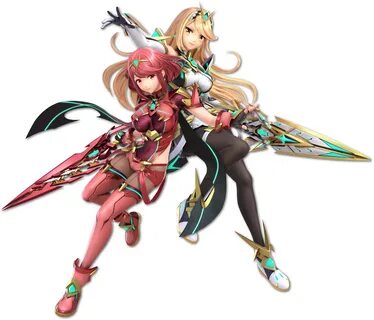 File:Pyra Mythra SSBU.png - Xeno Series Wiki