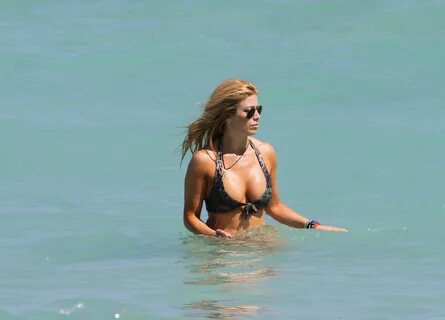 Jill Martin in Bikini at a Beach in Miami - HawtCelebs