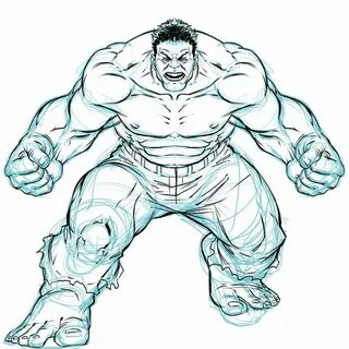 Hulk Sketch by DeonN Hulk sketch, Hulk, Humanoid sketch