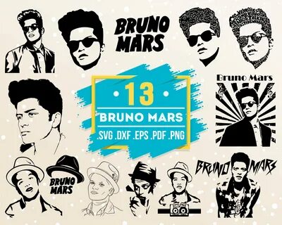 Bruno Mars Svg, Music, Celebrity Svg, Celebrity, Song, Bruno