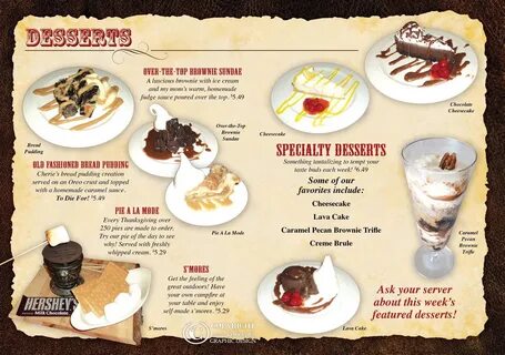 dessert menu design - Besko