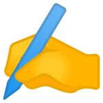 Writing hand Icon Noto Emoji People Bodyparts Iconset Google