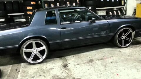 22inch Irocs on the 1984 monte carlo ss - YouTube