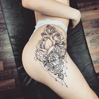 #Tattoosformen Thigh tattoos women, Hip tattoos women, Thigh