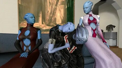 Лиара и ее дочери - Фан-арт Mass Effect 3