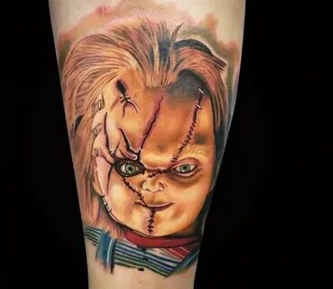 Chucky tattoo by Ruben Barahona Chucky tattoo, Tattoos, Tatt