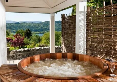 Linthwaite House Hotel Hot tub outdoor, Hot tub room, Rustic