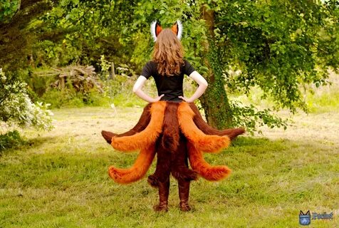 9 Nine Tailed Fox Set Realistic ears Adults costume fox Etsy