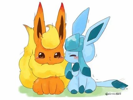 Cute Glaceon And Flareon - Ranma Wallpaper
