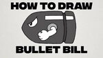 How to Draw Bullet Bill - Super Mario Bros Drawing Lesson - 