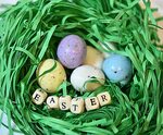 Download free photo of Easter,eggs,green,grass,basket - from