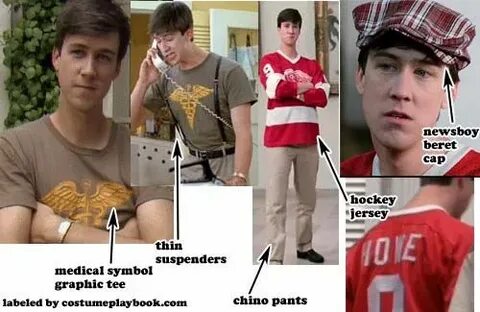 cameron frye outfit from Ferris Bueller's Day Off Ferris bue