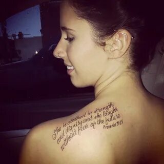 Proverbs 31:25 Tattoos, Cute tattoos, Love tattoos