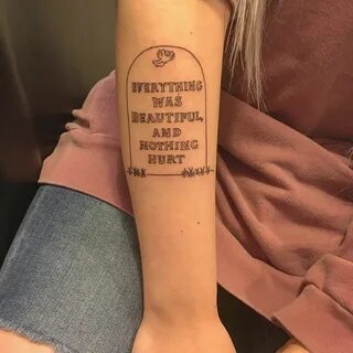 beautiful literary tattoo on @cyberbabyfaith from the novel 