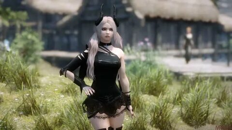 Скачать Skyrim SE "Броня - Прислужницы ведьмы из Black Deser