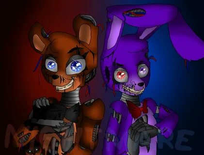 Nightmare Freddy And Nightmare Bonnie By Sophie12320 On - Ma