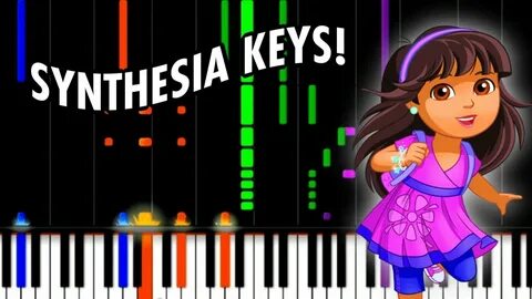 Dora and Friends: Into the City! Theme Song on SYNHESIA KEYS