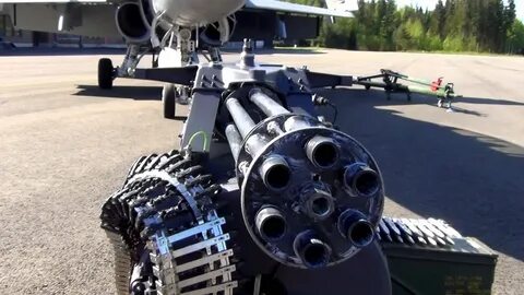 M 61 Vulcan gatling Hornet F18 Gun is loaded - YouTube