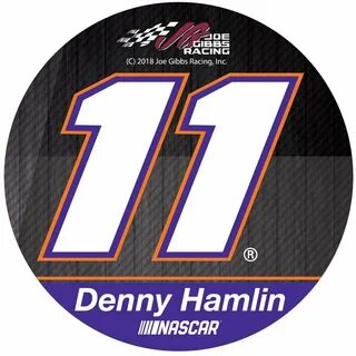 Denny Hamlin #11 NASCAR 4' Round Magnet: Kitchen & Dining fa