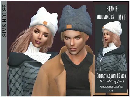 The Sims Resource - Beanie voluminous M / F