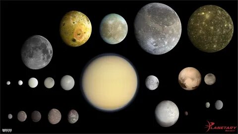 Foto de familia de los no-planetas del sistema solar visitados por sondas e...