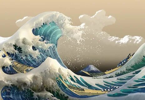 The Great Waves Of Kanagawa Wallpapers - Wallpaper Cave