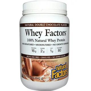 Natural Factors, Whey Factors, 100% Natural Whey Protein, Na